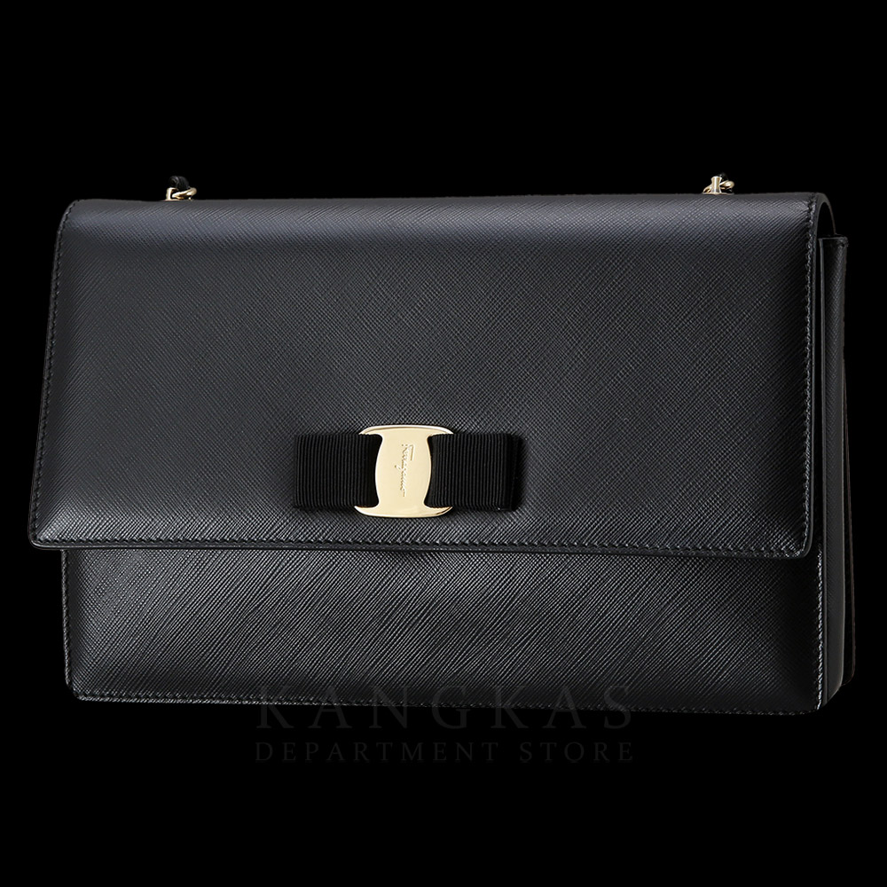 FERRAGAMO(USED)페레가모 바라리본 체인 숄더백
